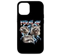 Funny Retro Band Vintage Feral AF Raccoon Trash Panda Lover Carcasa para iPhone 12/12 Pro