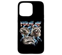 Funny Retro Band Vintage Feral AF Raccoon Trash Panda Lover Carcasa para iPhone 15 Pro MAX
