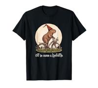 Funny Retro Bicycle Off To Cause A Kerfuffle Capybara Vibes Camiseta
