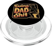 Funny Retro Dad with Phone Doing Dad Shit Cita Padres PopSockets PopGrip para MagSafe