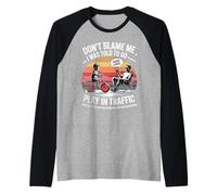 Funny Retro Gen X 1965-1980 Frases divertidas para papá no me culpen Camiseta Manga Raglan