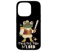 Funny Retro Medieval Knight Frog T'was The 'Tism M'Lord Carcasa para iPhone 14 Pro