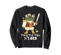Funny Retro Medieval Knight Frog T'was The 'Tism M'Lord Sudadera