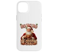 Funny Retro Santa Masala Chai Tea Christmas Humor Carcasa para iPhone 14 Plus