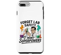 Funny Retro Science Lab Seguridad Humor Superpoderes científico Carcasa para iPhone 7 Plus/8 Plus