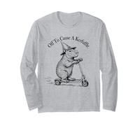 Funny Retro Scooter Off To Cause A Kerfuffle Capybara Vibes Manga Larga