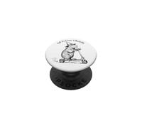 Funny Retro Scooter Off To Cause A Kerfuffle Capybara Vibes PopSockets PopGrip Adhesivo