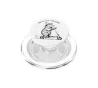 Funny Retro Scooter Off To Cause A Kerfuffle Capybara Vibes PopSockets PopGrip para MagSafe