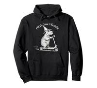Funny Retro Scooter Off To Cause A Kerfuffle Capybara Vibes Sudadera con Capucha