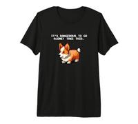 Funny Retro Video Game Pixel Gamer Welsh Corgi Dog Lover Camiseta Premium