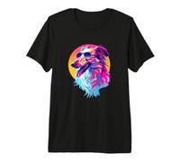Funny Retro Vintage 80s 90s Russian Borzoi Dog Lover Camiseta Premium