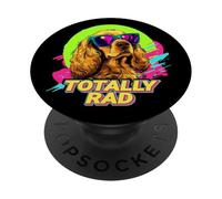 Funny Retro Vintage 80s 90s Totally RAD Cocker Spaniel Lover PopSockets PopGrip Adhesivo