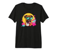 Funny Retro Vintage 80s Boxer Dog Lover Camiseta Premium