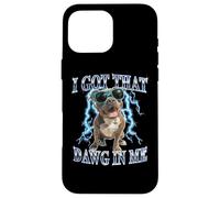 Funny Retro Vintage Got That Dawg In Me Pitbull Heavy Metal Carcasa para iPhone 16 Pro MAX