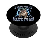 Funny Retro Vintage Got That Dawg In Me Pitbull Heavy Metal PopSockets PopGrip Adhesivo