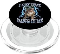 Funny Retro Vintage Got That Dawg In Me Pitbull Heavy Metal PopSockets PopGrip para MagSafe