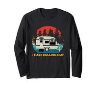 Funny Retro Vintage I Hate Pulling out For Men Travel Manga Larga