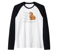 Funny Retro Vintage Snack Make Meal Bake English Bulldog Camiseta Manga Raglan
