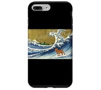 Funny Retro Vintage Surfing A Great Wave Bloodhound Lover Carcasa para iPhone 7 Plus/8 Plus