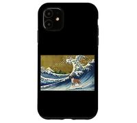 Funny Retro Vintage Surfing A Wave Boxer Dog Breed Lover Carcasa para iPhone 11