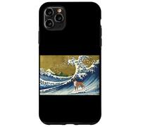 Funny Retro Vintage Surfing A Wave Boxer Dog Breed Lover Carcasa para iPhone 11 Pro MAX