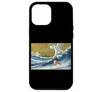 Funny Retro Vintage Surfing A Wave Boxer Dog Breed Lover Carcasa para iPhone 12 Pro MAX