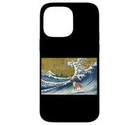 Funny Retro Vintage Surfing A Wave Boxer Dog Breed Lover Carcasa para iPhone 14 Pro MAX