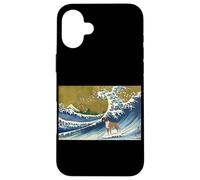 Funny Retro Vintage Surfing A Wave Boxer Dog Breed Lover Carcasa para iPhone 16 Plus