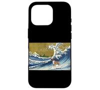 Funny Retro Vintage Surfing A Wave Boxer Dog Breed Lover Carcasa para iPhone 16 Pro