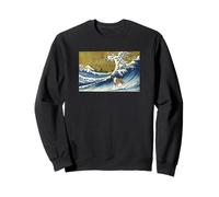 Funny Retro Vintage Surfing A Wave Boxer Dog Breed Lover Sudadera