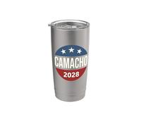 Funny Retro Vintage Vote Camacho 2028 Vaso térmico de acero inoxidable de doble pared