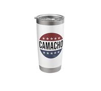 Funny Retro Vintage Vote Camacho 2028 Vaso térmico de acero inoxidable de doble pared