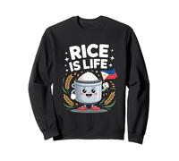 Funny Rice Is Life Cute Antropomorphic Cooker Sudadera