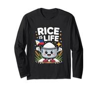 Funny Rice Is Life Cute Filipino Cooker Broma Gag Manga Larga