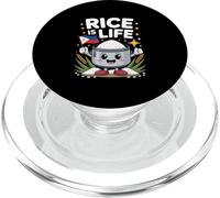 Funny Rice Is Life Cute Filipino Cooker Broma Gag PopSockets PopGrip para MagSafe