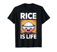 Funny Rice Is Life Filipino Food Lover Humor Mujeres Hombres Camiseta