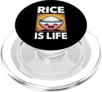 Funny Rice Is Life Filipino Food Lover Humor Mujeres Hombres PopSockets PopGrip para MagSafe