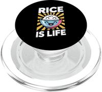 Funny Rice Is Life Filipino Food Lover Humor Mujeres Hombres PopSockets PopGrip para MagSafe