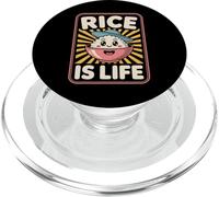 Funny Rice Is Life Filipino Food Lover Humor Mujeres Hombres PopSockets PopGrip para MagSafe