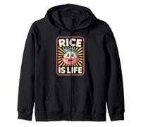 Funny Rice Is Life Filipino Food Lover Humor Mujeres Hombres Sudadera con Capucha