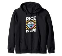 Funny Rice Is Life Filipino Food Lover Humor Mujeres Hombres Sudadera con Capucha