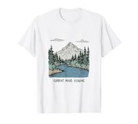 Funny River Pun Estado de ánimo Actual: fluyendo Camiseta gráfica económica, Hombre, Blanco, XL