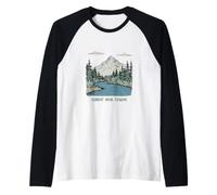 Funny River Pun Estado de ánimo Actual: fluyendo Camiseta Manga Raglan