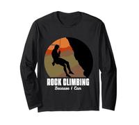 Funny Rock Climbing Mountaineering Rock Climber Gift Manga Larga