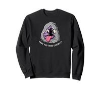Funny Rock Licking Cartoon Geology Design Sudadera