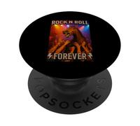 Funny Rock N Roll Forever Horse Rocker Concierto Multitud Surf PopSockets PopGrip Adhesivo