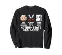 Funny Rock Paper Scissors Teacher Nothing Beats 3rd Grade Sudadera