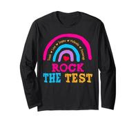 Funny Rock The Test Day Teacher Rainbow Testing Ideas School Manga Larga