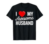 Funny Romantic I Love My Awesome Husband Couple Style Camiseta