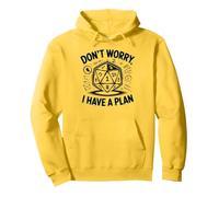 Funny RPG Don’t Worry I Have a Plan Sudadera con Capucha, Unisex para Adultos, Limón, M